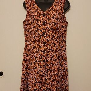 Vintage 90s plum sleeves floral romper  size mediu